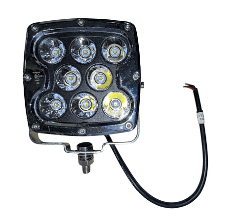 HALOGEEN 130X130 8XLED 5600 LM CHROOM 5'' VIERKANT 80W B0105