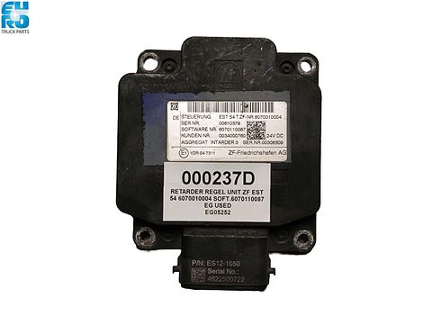 RETARDER REGEL UNIT ZF EST 54 6070010004 SOFT.6070110087 EG USED 000237D