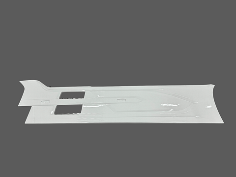 DAF XG XG+ XF ZIJSKIRT SET LEFT WB 3800mm 2022- COLOR CRISTAL WHITE , E1980,COMPLEET MET BEVESTIGING 000217AL