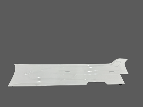 DAF XG XG+ XF ZIJSKIRT SET RIGHT WB 3800mm 2022- COLOR CRISTAL WHITE , E1980,COMPLEET MET BEVESTIGING 000217AR