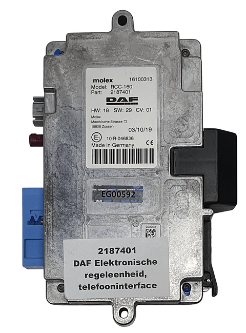 DAF ELEKTRONISCHE REGELENHEID, TELEFOONINTERFACE | 2187401