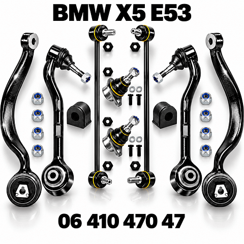 Draagarmen BMW X5 E53 draagarm set BMW X5 E53 reactiearm stabilisatorstang  31121096169