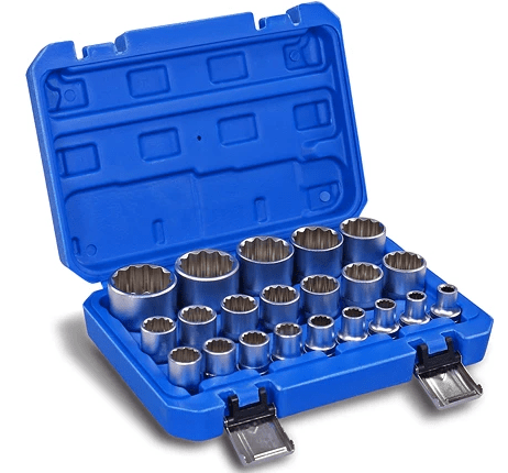 Dopsleutelset ‎chroom-vanadium dopsleutel set dop sleutel set 21 delig