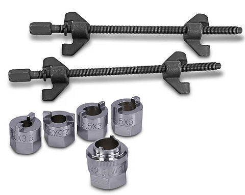Veerklem 370mm veerspanner schokdempers adapters doppen veerpoot