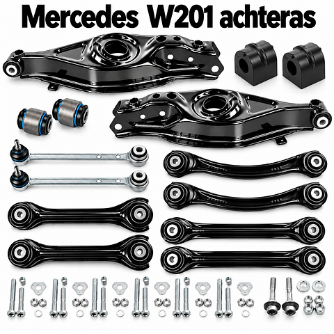 Draagarmen Mercedes W201 ophanging Mercedes 190 reactiearmen achteras