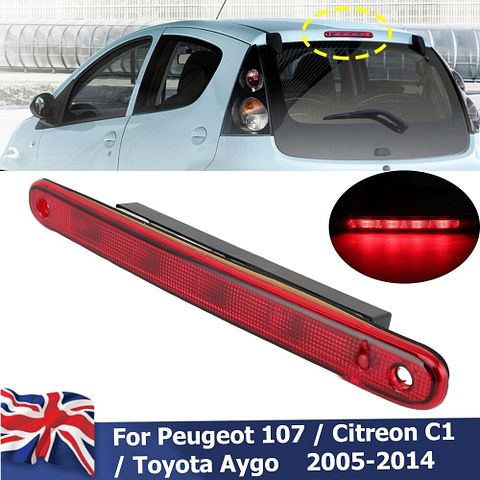 Toyota Aygo derde remlicht Peugeot 107 Citroen C1 derde remlicht 1606372780