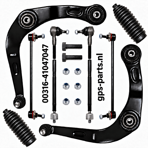 Draagarm Peugeot 206 draagarmen Peugeot 206 spoorstang stabilisatorstangen