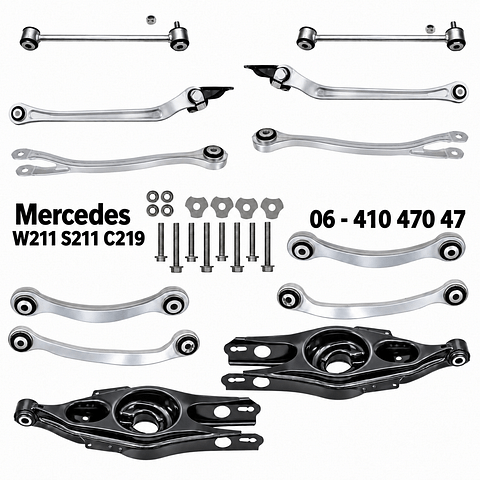 Mercedes S211 draagarmen Mercedes W211 reactiearmen Mercedes C219 CLS