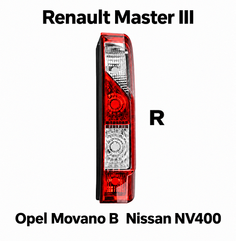 Achterlicht Opel Movano Nissan NV400 Renault Master rechts 2655000Q0F