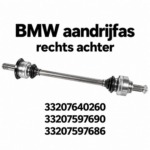 Aandrijfas BMW F20 F21 F23 F22 F30 F31 F32 F33 F34 F36 aandrijfas Links achter 33 20 8 680 347