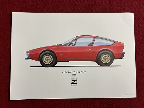 ‘ALFA ROMEO JUNIOR Z.” poster van Zagato