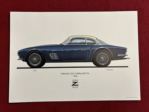 FERRARI 250 Z BERLINETTA” poster door Zagato