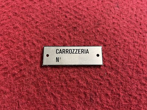 Maserati body plate