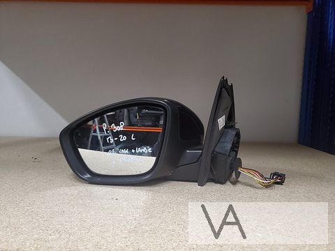 Peugeot 308 2013 - 2020 spiegel links 10 draden blauw €100