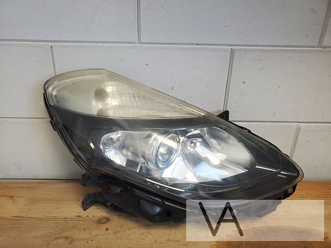Renault Clio 3 facelift 09 - 13 koplamp rechts zwart + lens