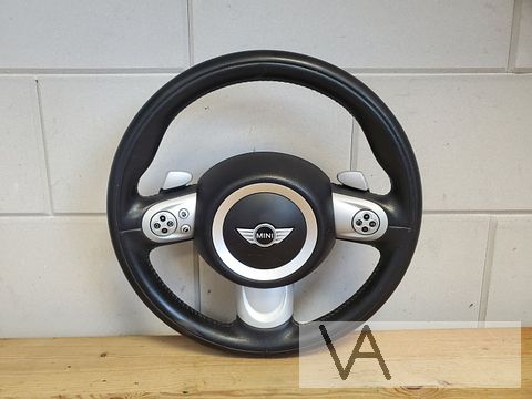 Mini R56 06 -12 3 spaak sport stuur + airbag flippers cruise