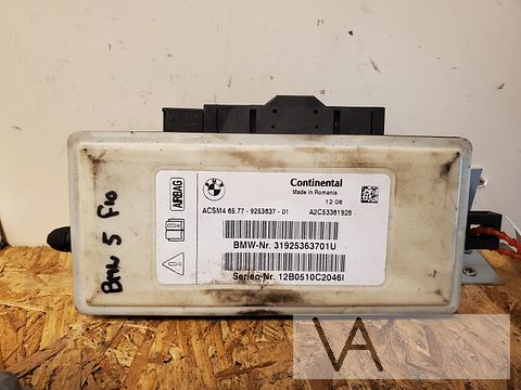 BMW 5 serie F10 F11 airbag module 2009 - 2016 9253637 €40