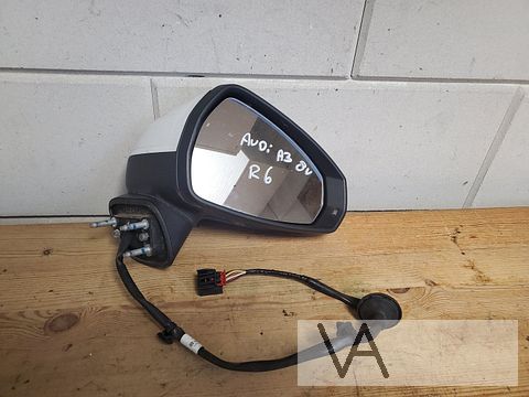 Audi A3 8v 2013 - 2020 spiegel rechts wit 6 draden €70
