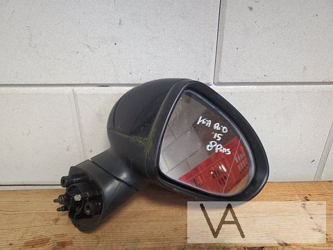 Kia Rio 2011 - 2017 spiegel rechts zwart met knipperlicht