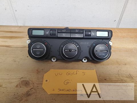 VW Golf 5 2003 - 2008 kachelbediening paneel stoelverwarming