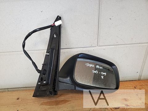 Toyota Prius 2003 - 2009 spiegel rechts elektrisch zwart