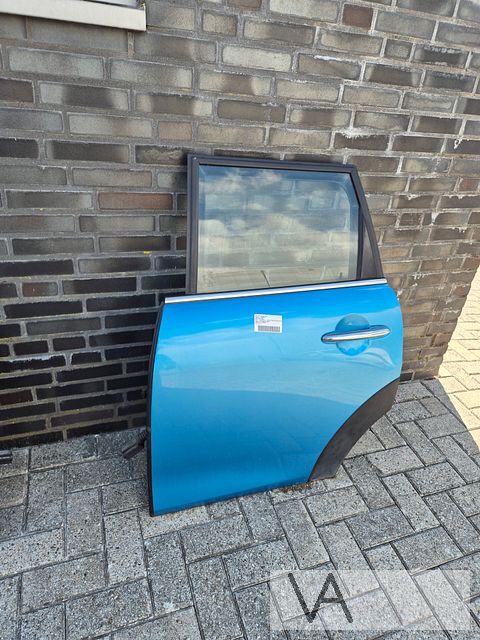 Mini F55 2013 - 2022 deur portier links achter blauw €350