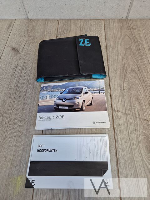 Renault Zoe 2012 - 2020 handleiding instructieboekje met map
