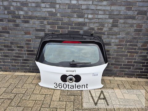Smart Forfour 2013 - 2020 achterklep kofferklep wit en zwart