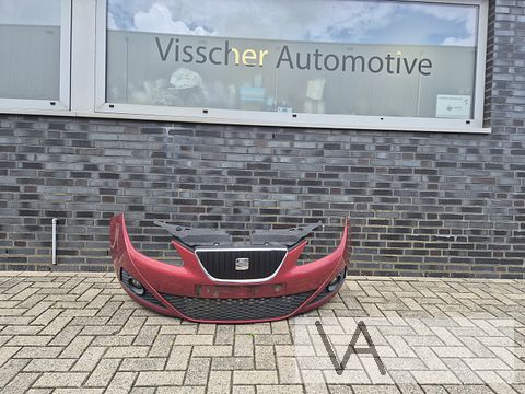 Voorbumper voor Seat Ibiza 6j 2008 - 2013 rood origineel