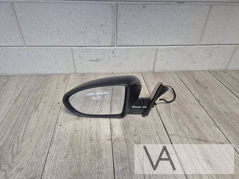 Spiegel links van Nissan Qashqai 2006 - 2013 7 draden zwart