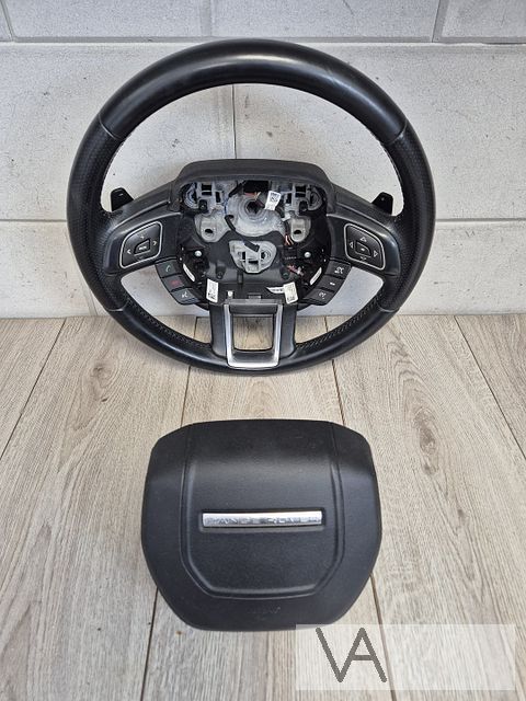 Stuur met flippers knoppen en airbag van Range Rover Evoque