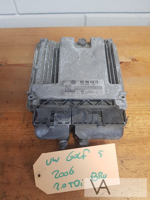 VW Golf 5 2003 - 2008 motorcomputer 1.9 tdi BRU 03g906016fs