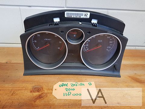 Opel Astra H en Zafira B cockpit kilometerteller dashboard