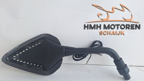 Barracuda D-Versie Race Universele Motor Spiegels zwart Set