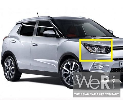 Koplamp rechts SsangYong Tivoli en XLV 2015-2019. 8310235300, 83102-35300
