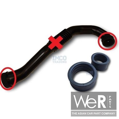 Intercoolerslang afdichtingen set - SsangYong Rexton 2.7 diesel 2004-2017 (2375A8400 + 2375B8400)