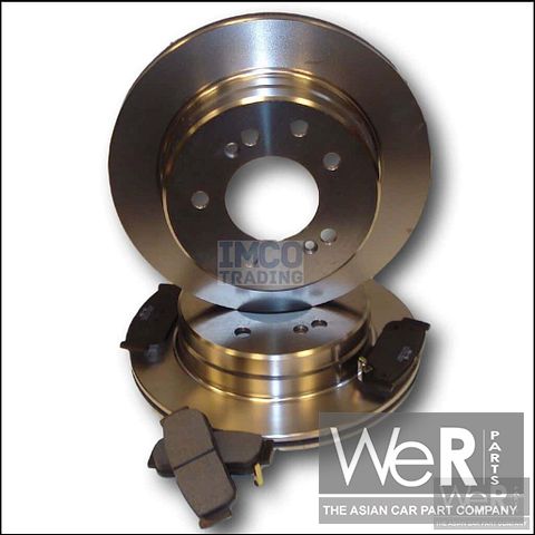 Achterremschijven Set geventileerd Rexton Kyron Rodius  4840109100, 48401-09100, 4840121000, 48401-21000, 4840121001, 48401-21001, 4841321A10, 4841321B10, 48413-21B10