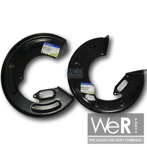 Remankerplaten/stofplaten achter set – SsangYong met starre achteras (4847105000 + 4848105000)