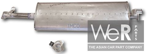 Voorste uitlaatdemper SsangYong Musso 1993-1998 2.3D, 2.9D. 2442005020, 24420-05020, 24420-05420, 2442005420