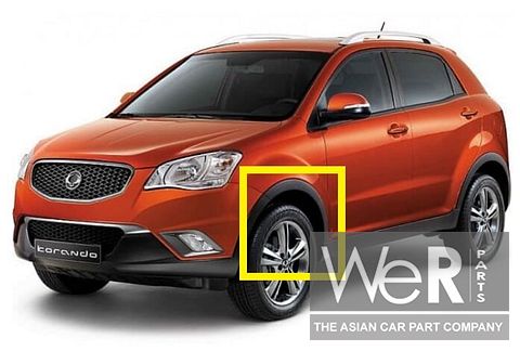 Wielrand linksvoor SsangYong Korando 2010-2019. 7951034000, 79510 34000, 79510-34000
