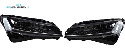 Skoda Superb 3V1 Facelift Crystal Full Led koplamp links rechts