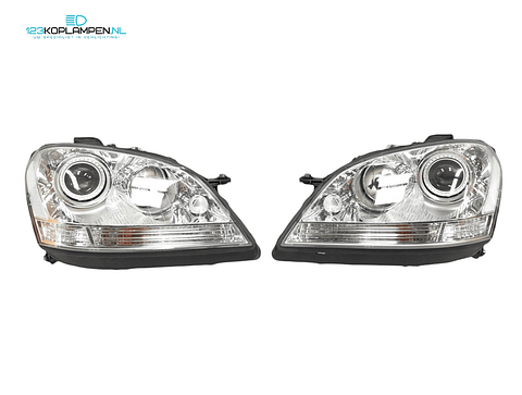 Mercedes ML W164 facelift Bi-Xenon LED koplamp koplampen links rechts