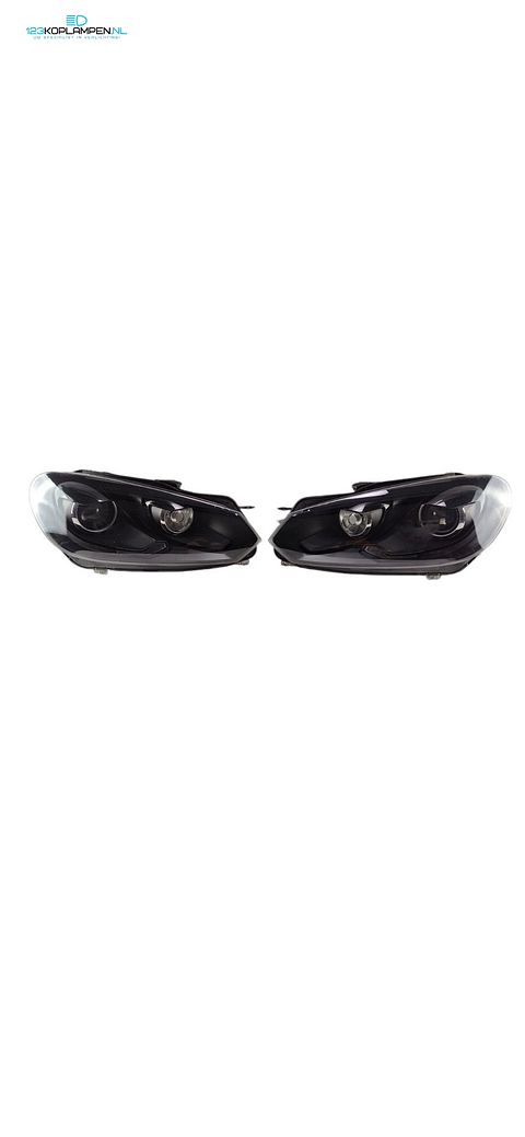 Volkswagen Golf 6 Xenon Black R20 Koplampen Set 5K1941751F / 5K1941752E Compleet met modules