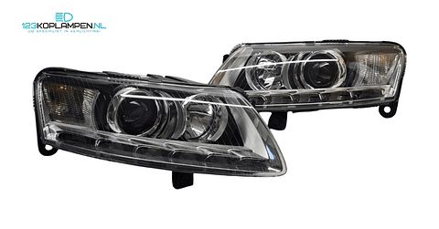 Audi A6 C6 facelift Bi Xenon koplamp koplampen links rechts