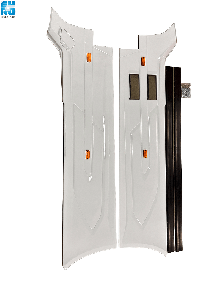 DAF XG XG+ XF ZIJSKIRT SET WB 4000mm 2022- COLOR CRISTAL WHITE , E1980,COMPLEET MET BEVESTIGING. 000217C1A