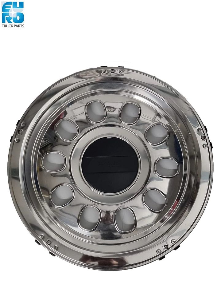WHEEL COVER REAR 22.5 59CM  RVS !!! PRICE X1 PCS ,MIN.ORDER X2 WITH DAF LOGO ''RUSPA''!!! 000085B