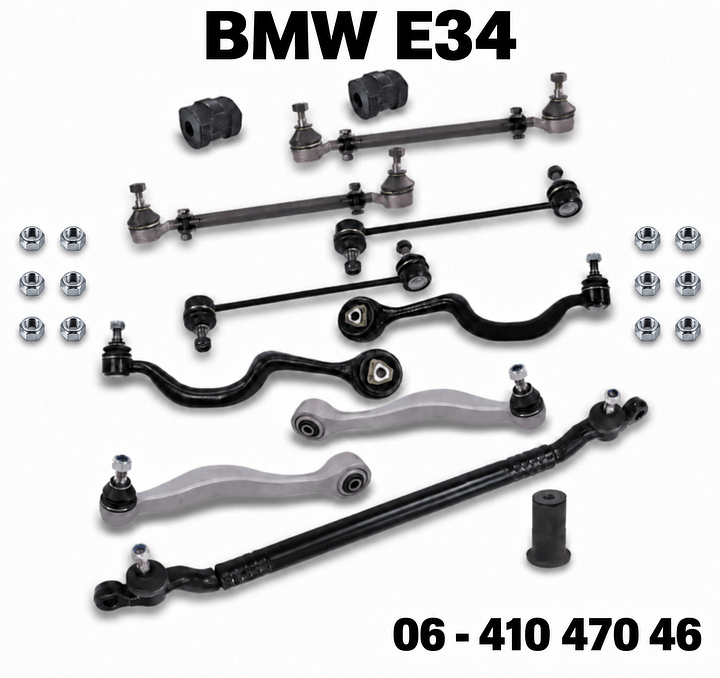 BMW E34 draagarm BMW E34 spoorstang BMW E34 stabilisatorstang stuurkogels 32121139987  32121139987 