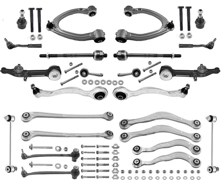 Mercedes W220 draagarm set Mercedes C215 Coupe reactiearm fuseekogel stuurkogel axiaalstang 2203308907 – Foto 3