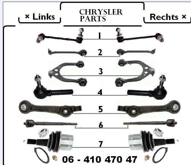 asmanchetten Chrysler 300C homokineet Dodge Charger aandrijfashoes K05142216AA  K05142216AA  – Foto 2