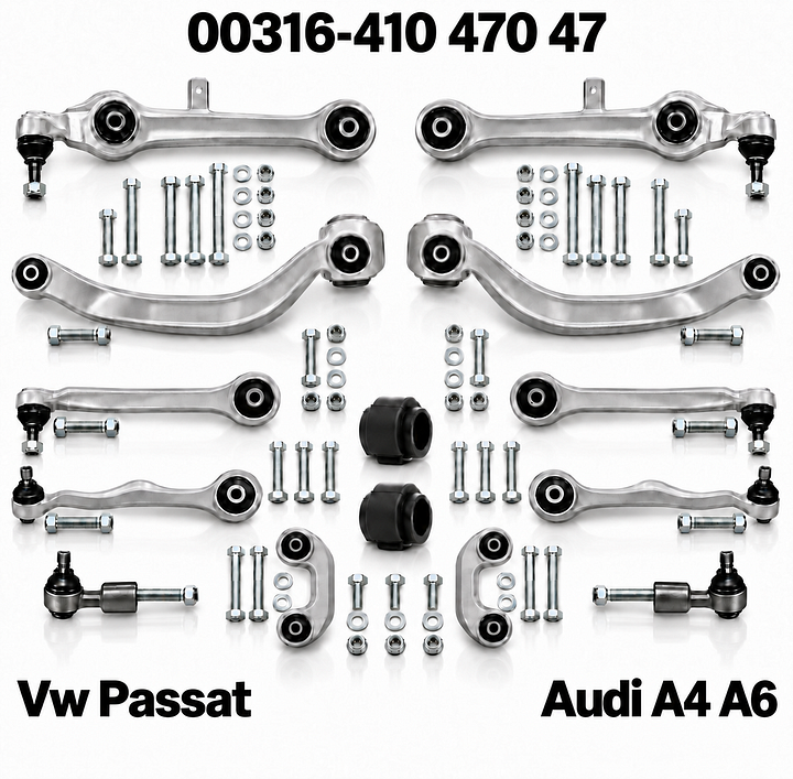 Vw Passat 3B draagarmen Audi A6 draagarm Audi A4 draagarm set AUDI 4F0407 – Foto 2